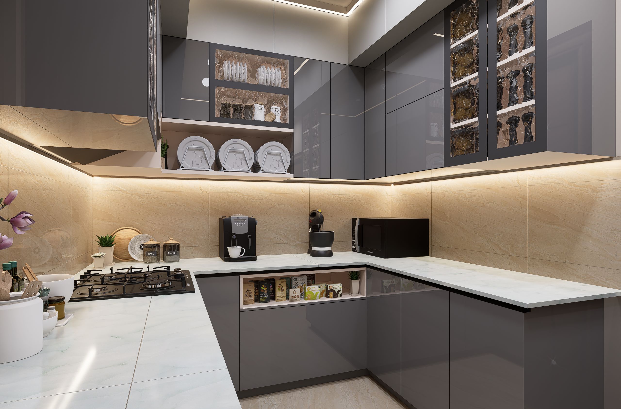 U-Shaped Kitchen